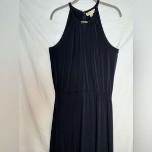 MICHAEL Michael Kors like new dark, navy blue, elegant, high low staple dress.